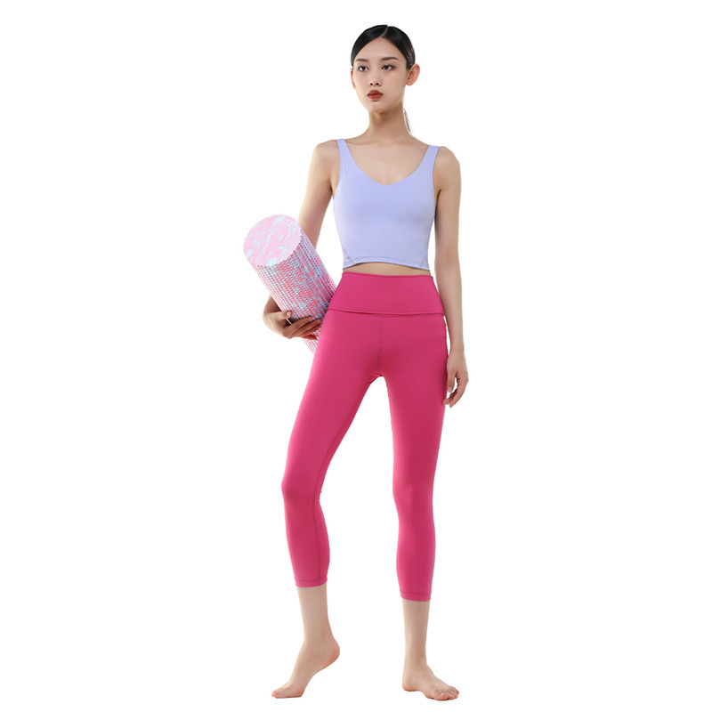 Deep Pink Ballet Yoga Capri Pants Leggings | Dansgirl