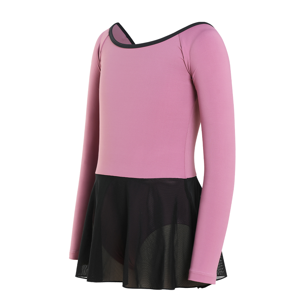 Kids Chiffon Skirted Leotard For Ballet Training Wear | Dansgirl