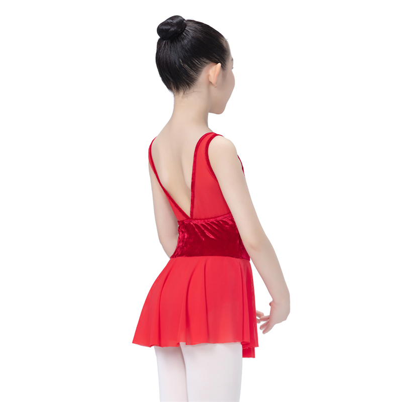 Girls Red Ballet Dress Dancewear