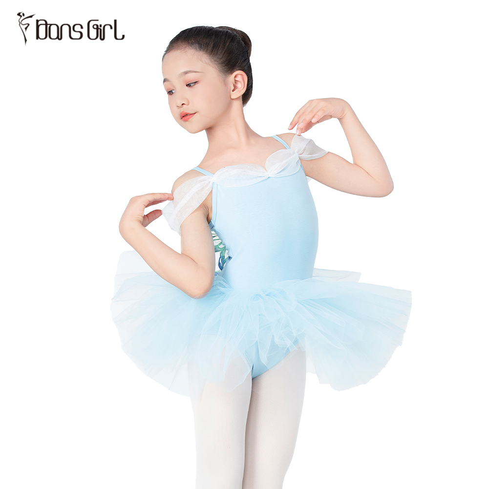 Princesss Butterfly Short Sleeve Leotard With Ballet Tutu Dress