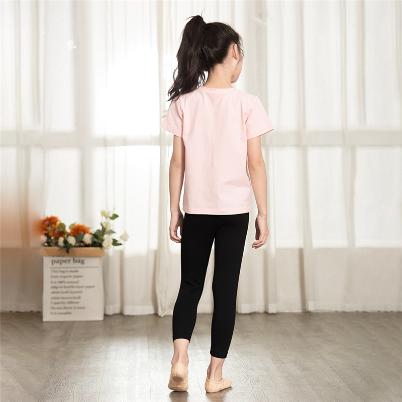 Short Sleeve Cotton T-shirt For Girls