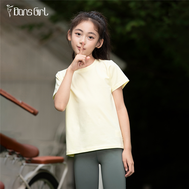 Girl's Short Sleeve T-shirt Ballet Tops