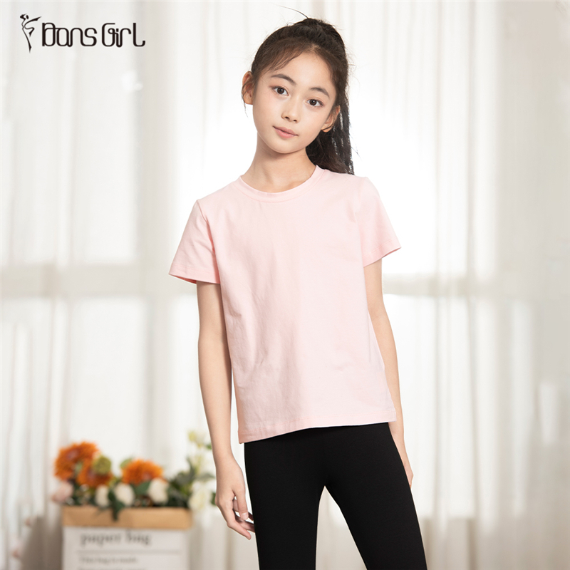 Short Sleeve Cotton T-shirt For Girls